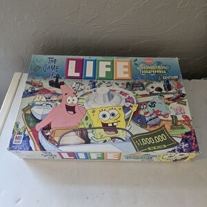 The Game Of Life Spongebob Squarepants Game Milton Bradley 2005